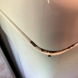 Chess Street Appliances - rusted yuk, tried to clean.