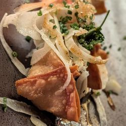Olea - Crab cake rangoon
