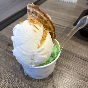 Ant's Ice Cream - Pandan and coconut ice cream! Sooo good a great service - Ice Cream & Frozen Yogurt Near Me - Garden Grove, California