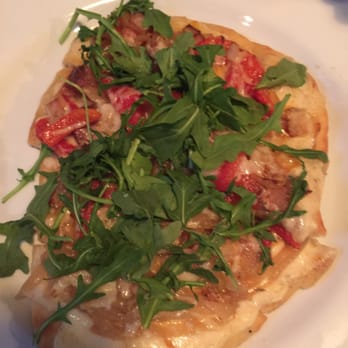 Rhodeside Grill - Flat bread with arugula, caramelized onions, and red pepper - American Near Me - Arlington, Virginia Rhodeside Grill - Flat bread with arugula, caramelized onions, and red pepper - American Near Me - Arlington, Virginia