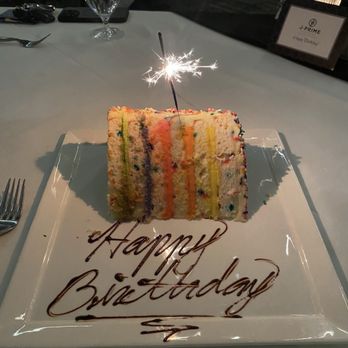 J-Prime Steakhouse - Celebration cake - Steakhouses Near Me - San Antonio, Texas
