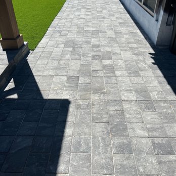 Fernando Landscape Design - Added beautiful pavers (removed old brick ones). - Landscaping Near Me