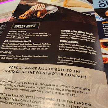 Ford's Garage Plantation - Menu - Bars Near Me - Plantation, Florida Ford's Garage Plantation - Menu - Bars Near Me - Plantation, Florida