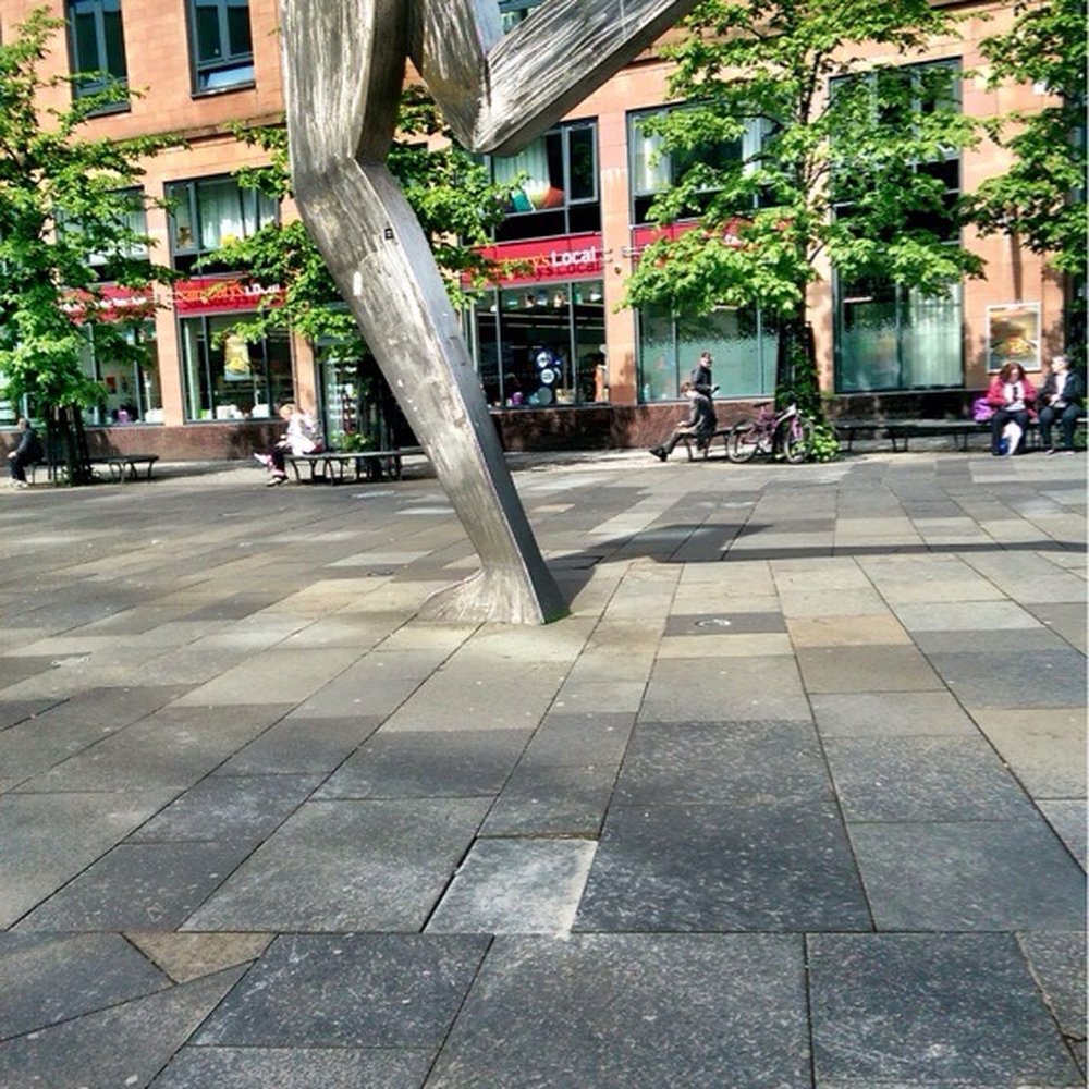 Cool running out of time clock thing outside the station