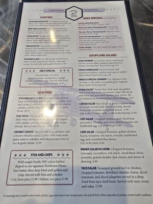 Menu photo 1 Amelia’s Hangar Bremerton, WA Menu photo 1 Amelia’s Hangar Bremerton, WA