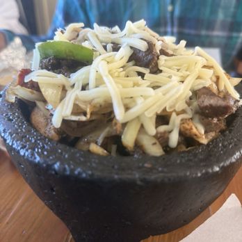 Molka Xete - Parrillada Parrillada A sizzling molcajete platter (serves 2). - Mexican Near Me - Coupeville, Washington Molka Xete - Parrillada Parrillada A sizzling molcajete platter (serves 2). - Mexican Near Me - Coupeville, Washington