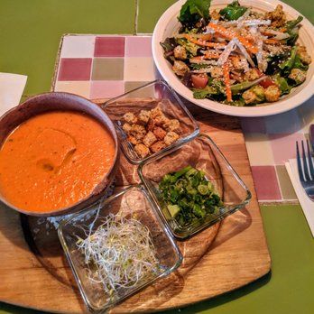 Fuego De Mar - Gazpacho, and avocado and tomato salad - Seafood Near Me - Isla Mujeres, ROO Fuego De Mar - Gazpacho, and avocado and tomato salad - Seafood Near Me - Isla Mujeres, ROO