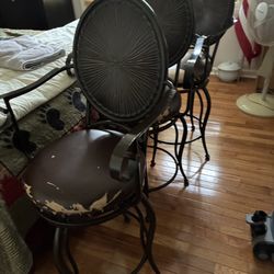 Bonola's Upholstery - Seats of stools we wish to have rehopolstered.  There are three chairs