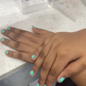 Hello Nail Spa - My daughter's gel manicure - Nail Salons Near Me - Royal Palm Beach, Florida