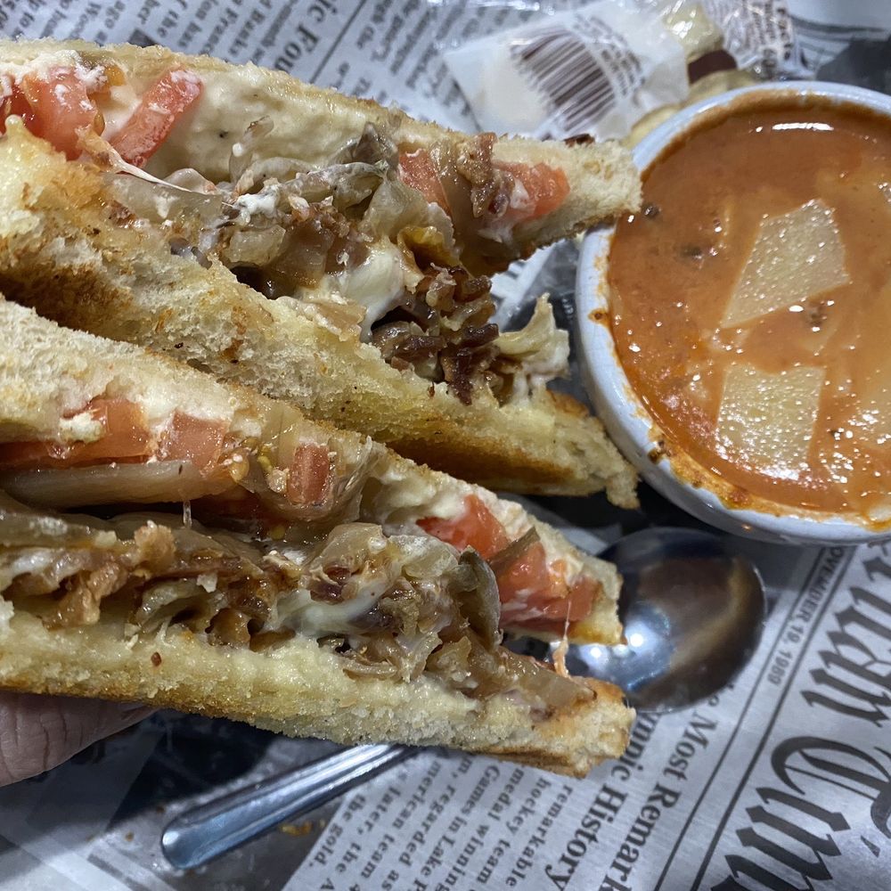Black Fork Bistro - Does that look like a grilled cheese sandwich to you? Or ooey-gooey deliciousness? - Salad Near Me - Loudonville, Ohio