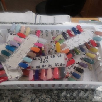 K Nails - Nail swatch samples! - Nail Salons Near Me - Charlotte, North Carolina
