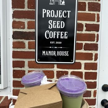 Project Seed Coffee - Pandan latte with ube cold foam - Coffee & Tea Near Me - Virginia Beach, Virginia