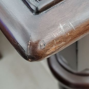 North American Van Lines - Marred dining room table from Dollies. - Movers Near Me North American Van Lines - Marred dining room table from Dollies. - Movers Near Me