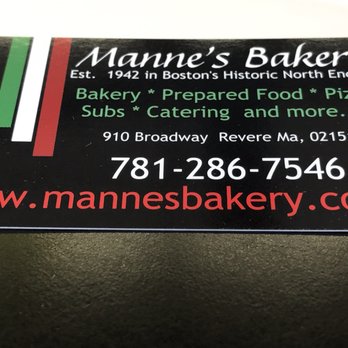 Manne's Bakery - Here is their info.  Stopping for a sandwich I won't be sorry. - Bakeries Near Me - Revere, Massachusetts