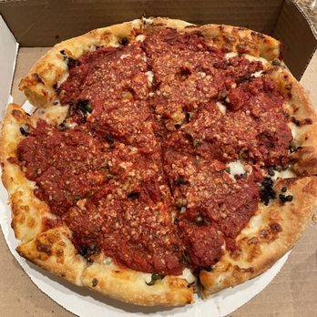 Rocco's Little Chicago - 9 inch deep dish The Paisan. Oil cured Olives, sun dried tomatoes, capers, Asiago cheese and anchovies! - Pizza Near Me - Tucson, Arizona Rocco's Little Chicago - 9 inch deep dish The Paisan. Oil cured Olives, sun dried tomatoes, capers, Asiago cheese and anchovies! - Pizza Near Me - Tucson, Arizona