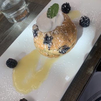 Market Tavern Dublin - Blueberry bundt cake with lemon curd and coconut whip - New American Near Me - Dublin, California Market Tavern Dublin - Blueberry bundt cake with lemon curd and coconut whip - New American Near Me - Dublin, California
