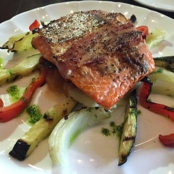 The Raven Bistro - Agean salmon - Mediterranean Near Me - Jasper, Alberta