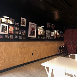 Solorzano’s Pizzeria - Back room seating area, good for larger parties! Playing Frank Sinatra on a loop!