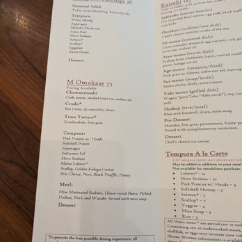 M Tempura - December 2023 menu - Japanese Near Me - Durham, North Carolina M Tempura - December 2023 menu - Japanese Near Me - Durham, North Carolina