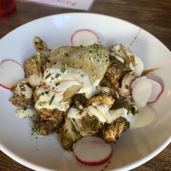 Bang! - Flash fried Brussels with miso Mayo and sweet soy - Vegetarian Near Me - Charlottesville, Virginia