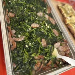 Capers Catering & Delicatessen - Delicious sweet sausage and fresh broccoli rabe with plenty of garlic