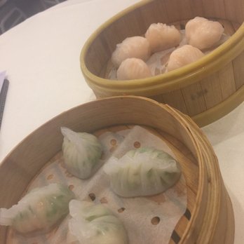 Chef Tony - Har how in back and shrimp & chives in foreground - Dim Sum Near Me - Richmond, British Columbia