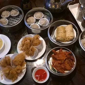 Fung's Kitchen - Dim sum spread... chicken feet, XLB, fried taro... - Dim Sum Near Me - Houston, Texas