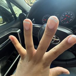 Short gel French tip