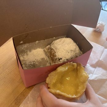 Beignet Babe - The filling was real lemon flavored tart, sweet and generously filled - Food Stands Near Me