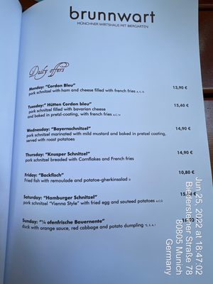 Menu photo 5 Zum Brunnwart Munich, BY Menu photo 5 Zum Brunnwart Munich, BY