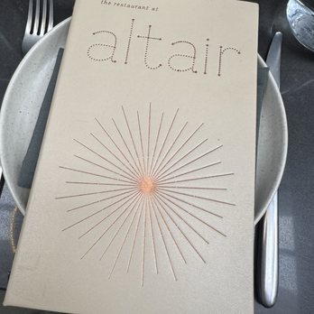 Altair NYC - Menu - New American Near Me - New York, New York