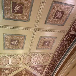 A shot of the magnificent Gesso on the ceiling. A shot of the magnificent Gesso on the ceiling.
