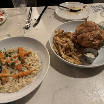 Benchmark - Lobster risotto and salmon club (amazing) - New American Near Me - Santa Ana, California