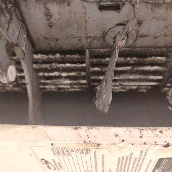 Grant Heating & Air - Dirty mini split blower wheel before cleaning - Heating & Air Conditioning/HVAC Near Me - Portland, Oregon Grant Heating & Air - Dirty mini split blower wheel before cleaning - Heating & Air Conditioning/HVAC Near Me - Portland, Oregon