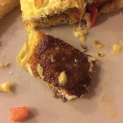 Maike's Bakery and Pizzeria - Burned omelette.