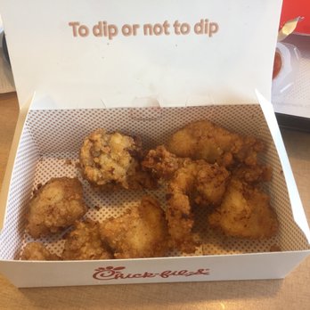 Chick-fil-A - Dry and chewy chicken,  1/2 was under cooked and  1/2 looked over cooked. - Fast Food Near Me - Austin, Texas
