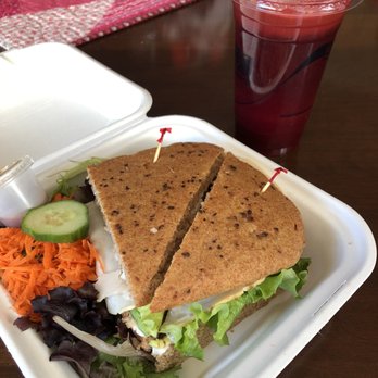 Ginger's Garden Cafe - Turkey Avocado Club Sandwich - Live/Raw Food Near Me - Springville, Utah