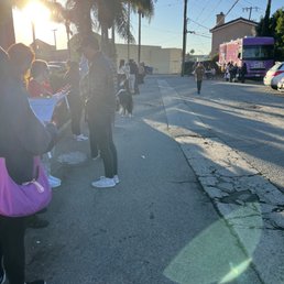 The line around 7:45 am The line around 7:45 am