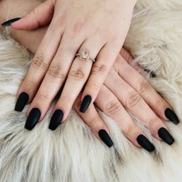 Dip powder coffin nails