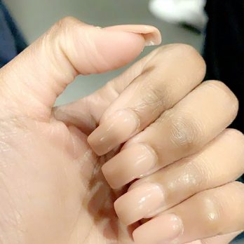 Linh's Luxe Nails - Nude full set - Nail Salons Near Me - Houston, Texas
