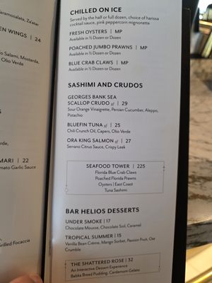 Menu photo 7 Bar Helios Orlando, FL