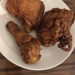 a plate of fried chicken a plate of fried chicken