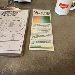 Seasonal spring menu
