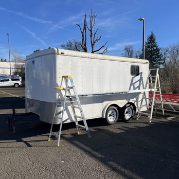 PNW Trailer Craft - Setting up to seal entire roof!!! - Trailer Repair Near Me PNW Trailer Craft - Setting up to seal entire roof!!! - Trailer Repair Near Me