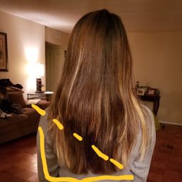 My hair after getting it cut.