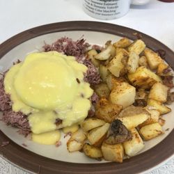 Eggs Irish with home fries. F'en wicked good.