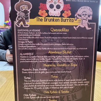 The Drunken Burrito - Menu - Tacos Near Me - Los Angeles, California The Drunken Burrito - Menu - Tacos Near Me - Los Angeles, California