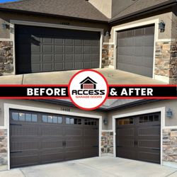Access Garage Doors - Clopay Gallery Steel Before and After
