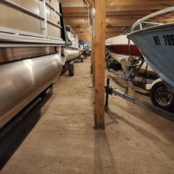 Strictly Storage - Space for all of your seasonal  toys from pontoon boats to lawn mowers or canoes- we'll store it all!