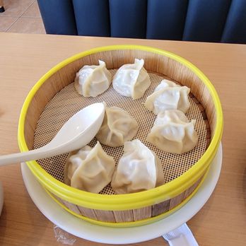 Dumplings N More - Pork and Scallion Dumplings steamed - Chinese Near Me - Escondido, California Dumplings N More - Pork and Scallion Dumplings steamed - Chinese Near Me - Escondido, California